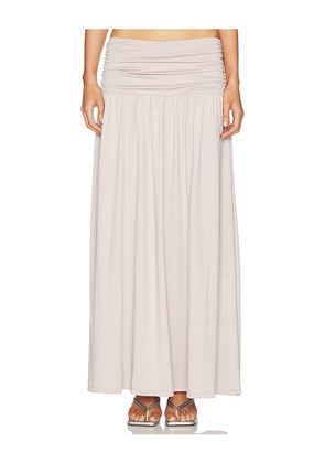 NIA Tierra Skirt in Beige. Size S. Also in XS, M, L, XL.