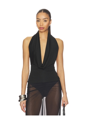 Lapointe Cowl Neck Top in Black. Size S. Also in M, L.