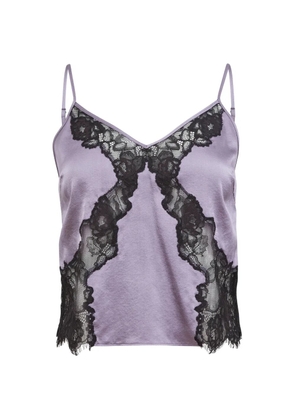 Fleur Du Mal Juliet lace-detail top - Purple