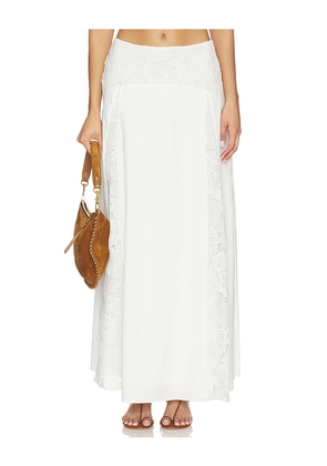 MORE TO COME Loriela Maxi Skirt in White. Size XS. Also in L, M, S, XL, XXS.