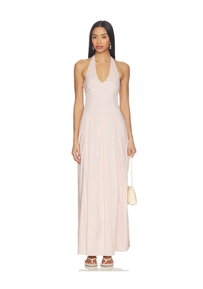 MORE TO COME Noemie Maxi Dress in Rose. Size XS. Also in XXS, S, M, L, XL.