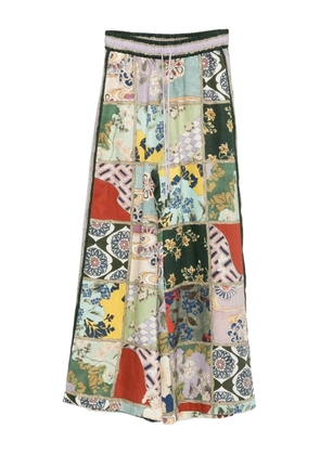 ALEMAIS Bianca patchwork pants - Green