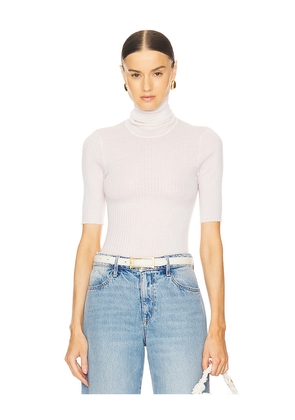 SPRWMN Short Sleeve Turtle Neck Top in Ivory. Size L. Also in XS.
