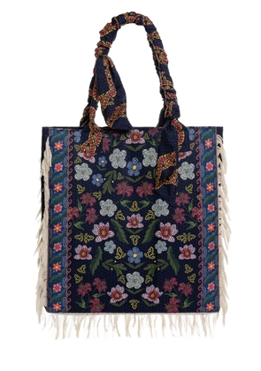 Agua Bendita Rania Fiore tote bag - Blue