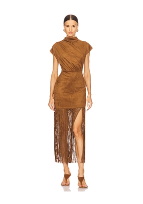 SAYLOR Astelle Dress in Brown. Size XS. Also in L.