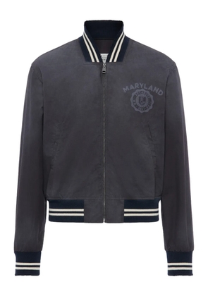 Maison Margiela zip printed bomber jacket - Grey