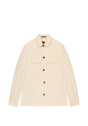 Incotex flap-pocket overshirt - Neutrals