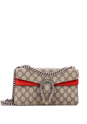 Gucci Pre-Owned Dionysus Bag GG Coated Canvas with Crystal Embellished Metal Small shoulder bag - Brown