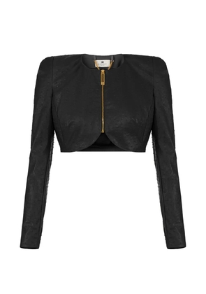 Elisabetta Franchi zip front jacket - Black