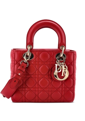 Christian Dior Pre-Owned My ABCDior Lady Dior Bag Cannage Quilt Lambskin crossbody bag - Red