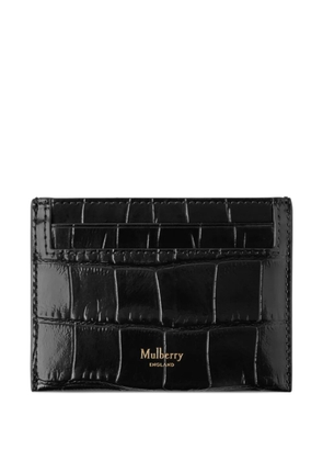 Mulberry embossed-leather card holder - Black