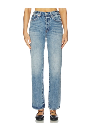 PISTOLA Cassie Super High Rise Straight Jeans in Blue. Size 27. Also in 28.