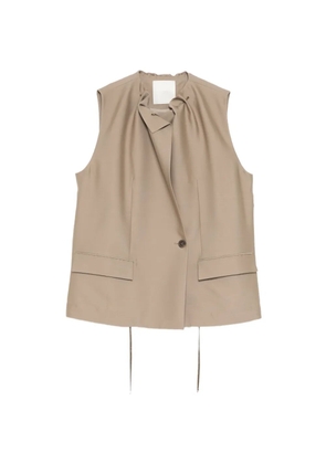 JNBY deconstructed waistcoat - Neutrals