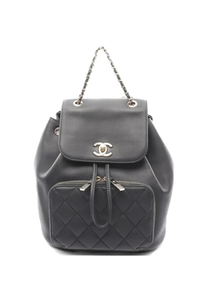 CHANEL Pre-Owned 2019 Matelasse caviar-skin backpack - Black