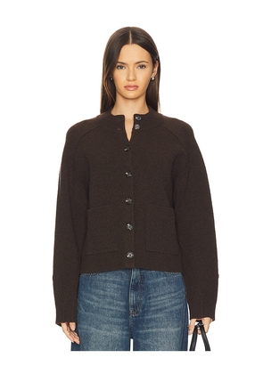 Rag & Bone Bridget Mock Neck Cardigan in Brown. Size S. Also in XS.