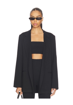 Ripley Rader Ponte Knit Oversized Blazer in Black. Size S. Also in XS, L.