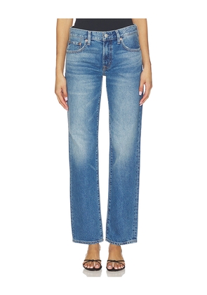 PISTOLA Issa Mid Rise Relaxed Straight Jeans in Blue. Size 23. Also in 24, 25, 26, 27, 28, 29, 30, 31, 32, 33.