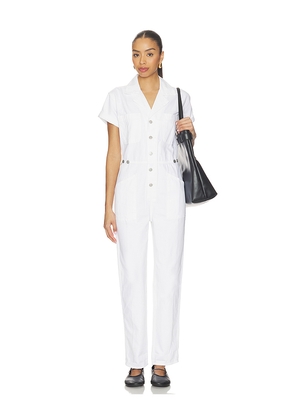 PISTOLA Grover Short Sleeve Field Suit in White. Size XXS. Also in XS, S, M, L, XL, XXL.