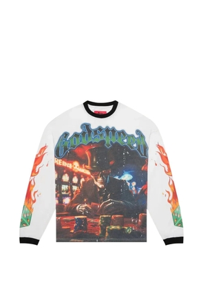 GODSPEED long-sleeve graphic sweatshirt - White