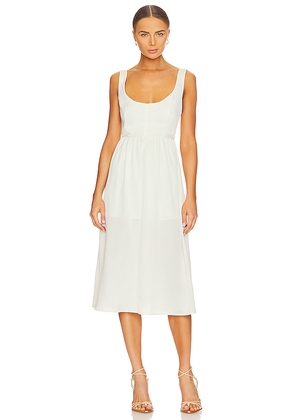 WeWoreWhat Corset Midi Dress in White. Size XS. Also in L.
