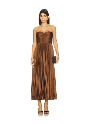 AMUR Belle Dress in Brown. Size 4. Also in 10.