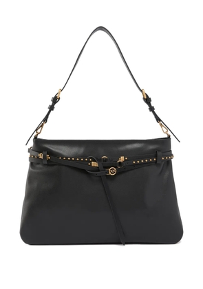 PINKO studded leather shoulder bag - Black