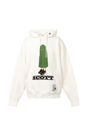 Maison MIHARA YASUHIRO Scott-print hoodie - Neutrals