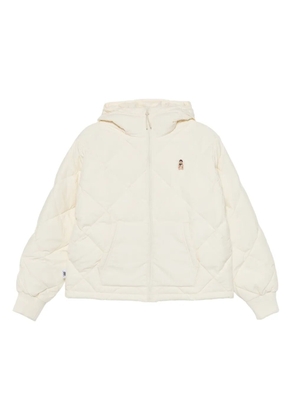 CHOCOOLATE quilted hooded puffer jacket - White