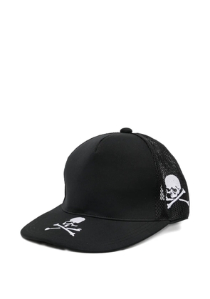 Mastermind Japan skull-embroidered mesh cap - Black