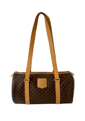 Celine Pre-Owned 2014 Macadam Coated Canvas shoulder bag - Brown