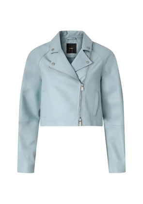 PINKO zip leather jacket - Blue