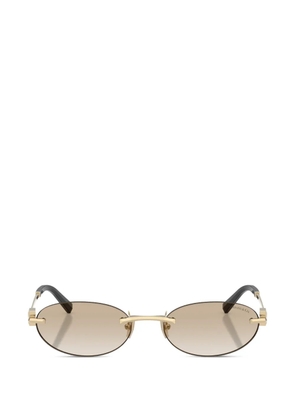 Tiffany & Co Eyewear oval-frame sunglasses - Gold