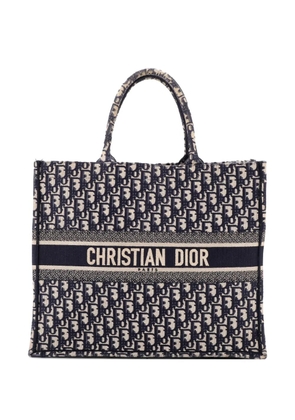 Christian Dior Pre-Owned Book Oblique Canvas Large tote bag - Blue