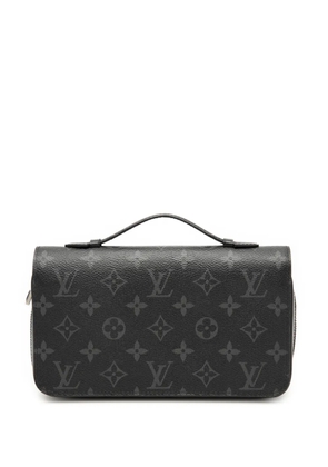 Louis Vuitton Pre-Owned 2017 Monogram Eclipse Zippy XL Wallet long wallets - Black