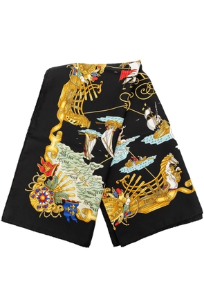 Hermès Pre-Owned 20th Century Voiles de Lumiere Silk Scarf 90 scarves - Black