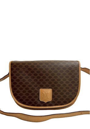Celine Pre-Owned 2014 Macadam Coated Canvas crossbody bag - Brown