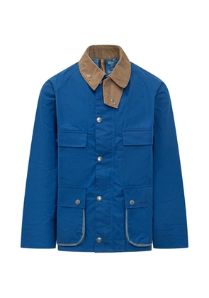 Barbour x Paul Smith corduroy-collar pocket jacket - Blue