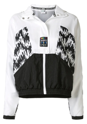 PUMA abstract print windbreaker - White