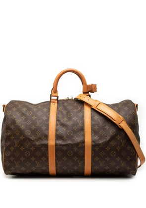 Louis Vuitton Pre-Owned 1990 Monogram Keepall Bandouliere 50 travel bag - Brown