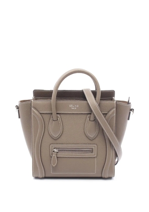 Celine Pre-Owned 2010-2025 Nano Leather Luggage Tote satchel - Grey