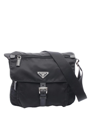 Prada Pre-Owned 2013-2025 Tessuto Zip Buckle Messenger Bag crossbody bag - Black