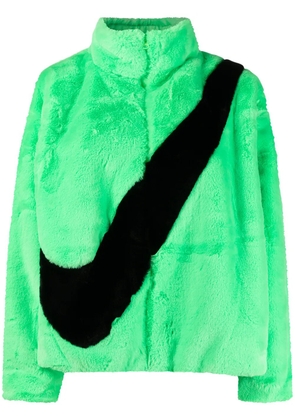 Nike faux-fur jacket - Green