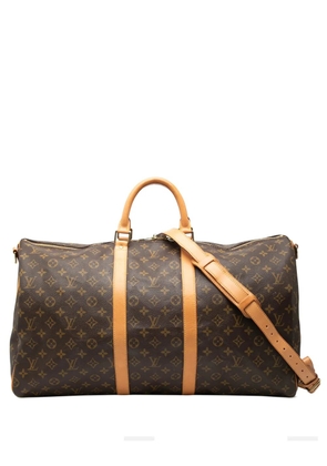 Louis Vuitton Pre-Owned 2001 Monogram Keepall Bandouliere 55 travel bag - Brown