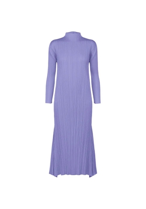 Pleats Please Issey Miyake Ole! pleated high-neck maxi dress - Purple