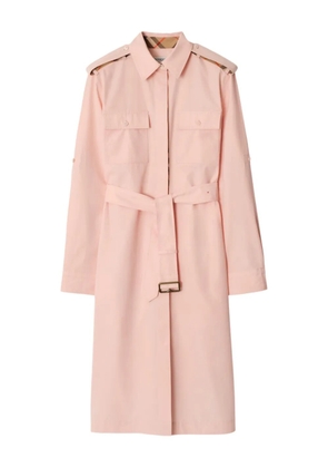Burberry cotton-poplin shirt dress - Pink