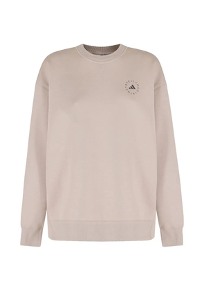 adidas x Stella McCartney loose cotton sweatshirt - Neutrals