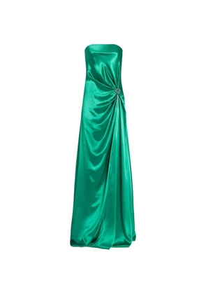 Genny embellished knot maxi dress - Green