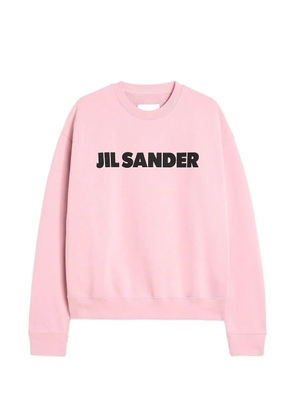 Jil Sander text crew-neck sweatshirt - Pink