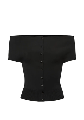 Magda Butrym off-shoulder top - Black