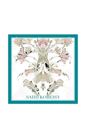 Saiid Kobeisy medium floral scarf - White